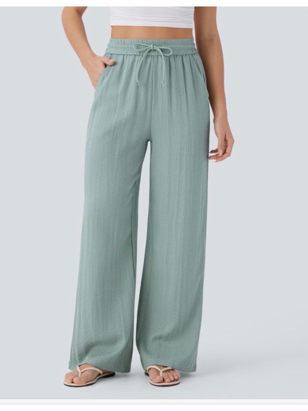 HALARA “Ether” Wide Leg Drawstring Pants